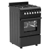 Wiggo Wo‑e505r(bb) Vrijstaande Gasfornuis - 50 Cm - Zwart