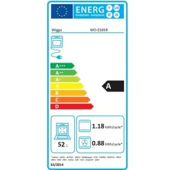 Wiggo Wo‑e505r(bb) Vrijstaande Gasfornuis - 50 Cm - Zwart