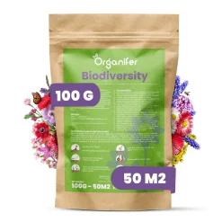 Organifer Wildbloemenmengsel - Biodiversity - 62 Soorten - 100 G Voor 50 M2 -