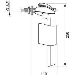 Wirquin vlotterkraan F90
