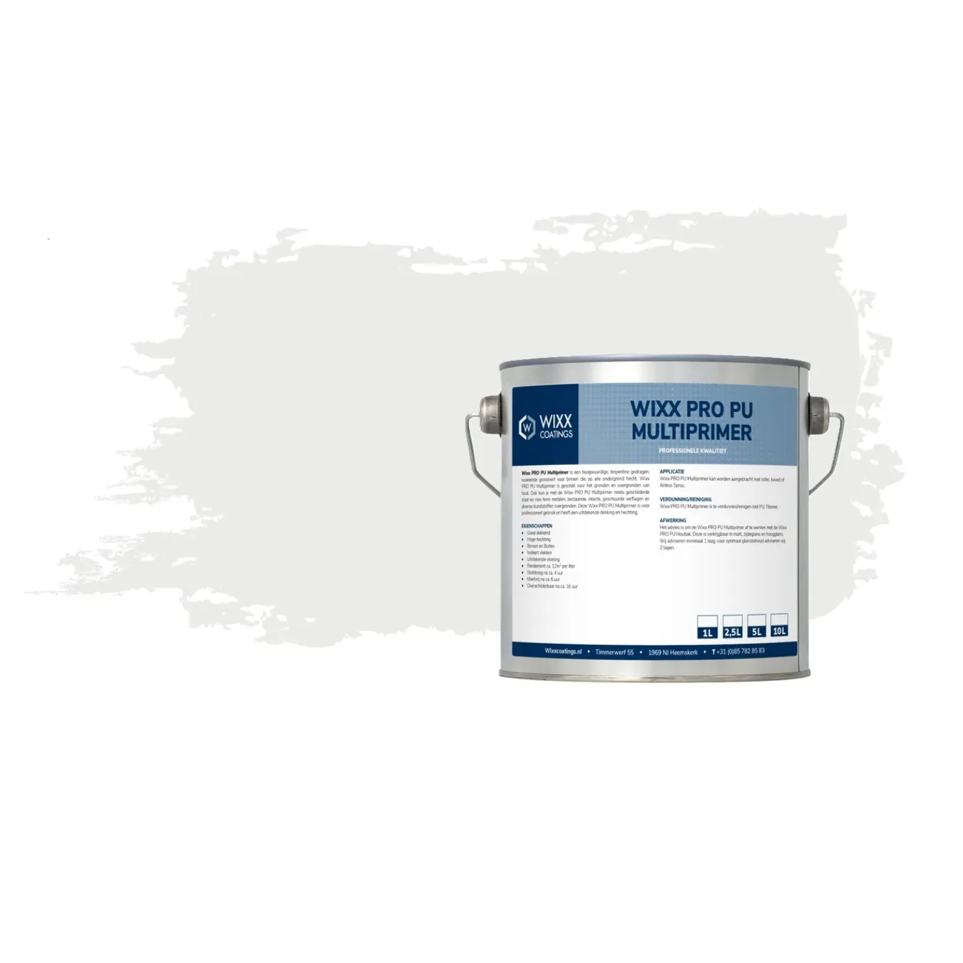 Wixx Pro Pu Multiprimer - Ral 9003 - Signaalwit - 20l