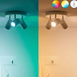 WiZ Led Gu10 Spotlamp 50w (glazen Behuizing) Wit/gekleurd Licht - 3 Stuks