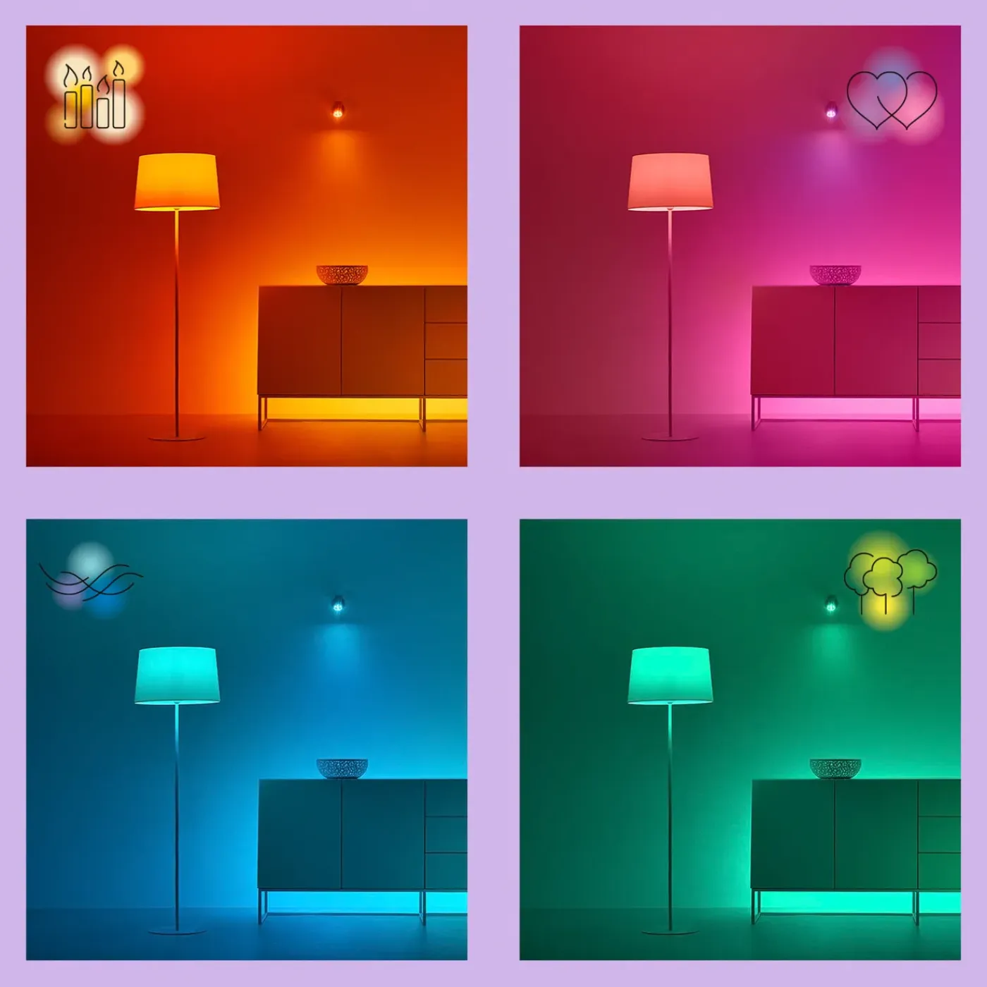 WiZ Led Gu10 Spotlamp 50w (glazen Behuizing) Wit/gekleurd Licht - 3 Stuks