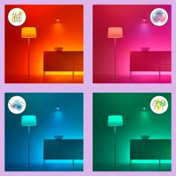 WiZ opbouwspot Imageo wit gekleurd licht 2xGU10 5W