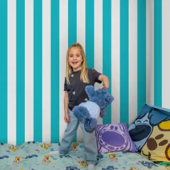 Woezel En Pip Behang - Strepen - 10mx53cm