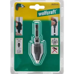 Wolfcraft Boorhouder - Spanwijdte: 0,5 - 6,5 mm