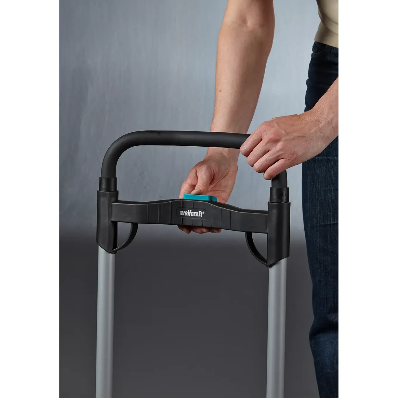 Wolfcraft Inklapbare steekwagen TS 850 - 54x110cm - 100kg - Aluminium - Trapfunctie