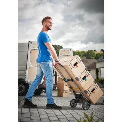 Wolfcraft Inklapbare steekwagen TS 850 - 54x110cm - 100kg - Aluminium - Trapfunctie