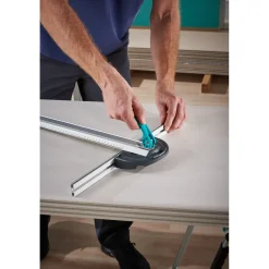 Wolfcraft T-rail met parallelsnijder voor gipsplaten