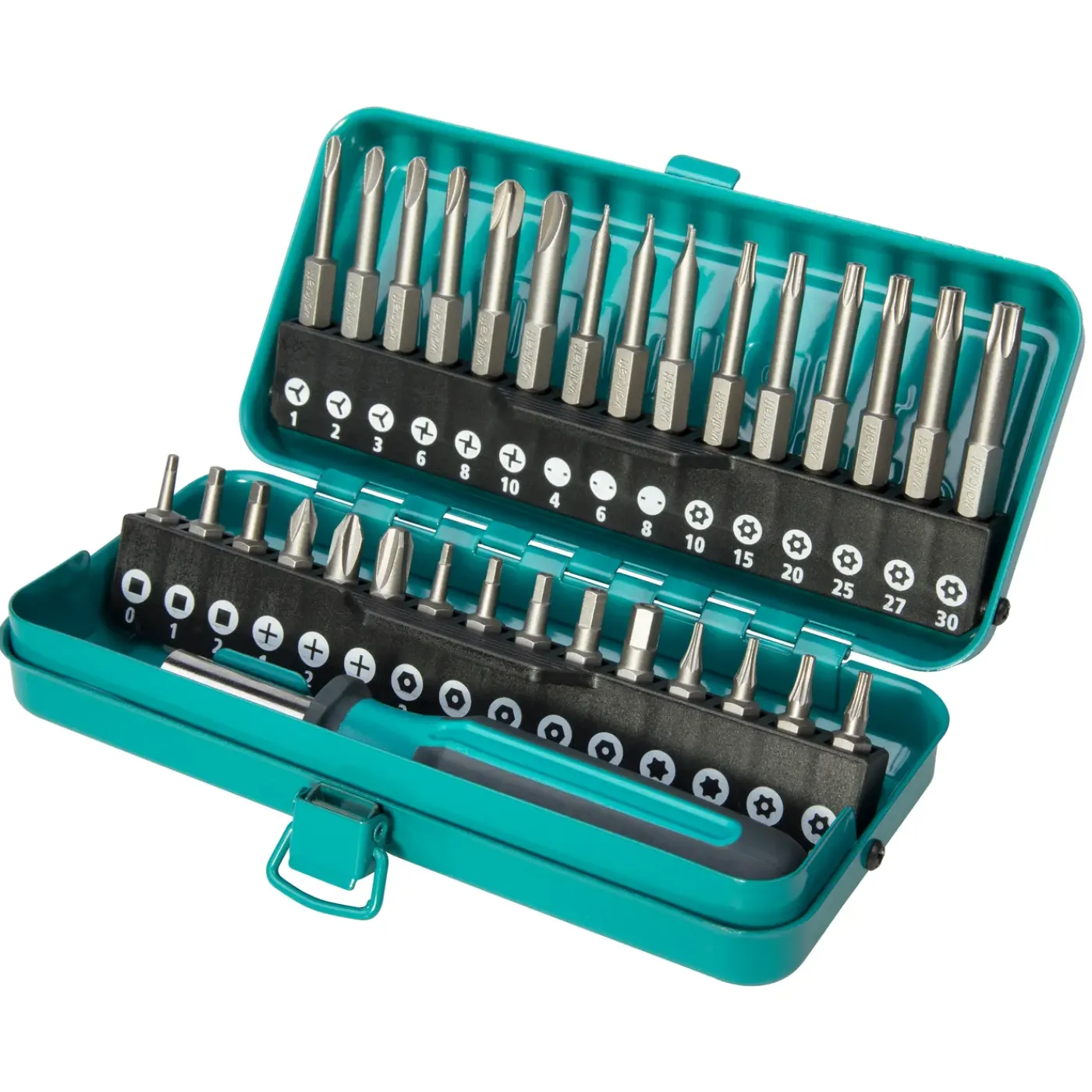 Wolfcraft Veiligheidsbitset - Torx/Phillips/inbus - 25/50mm - 31-delig