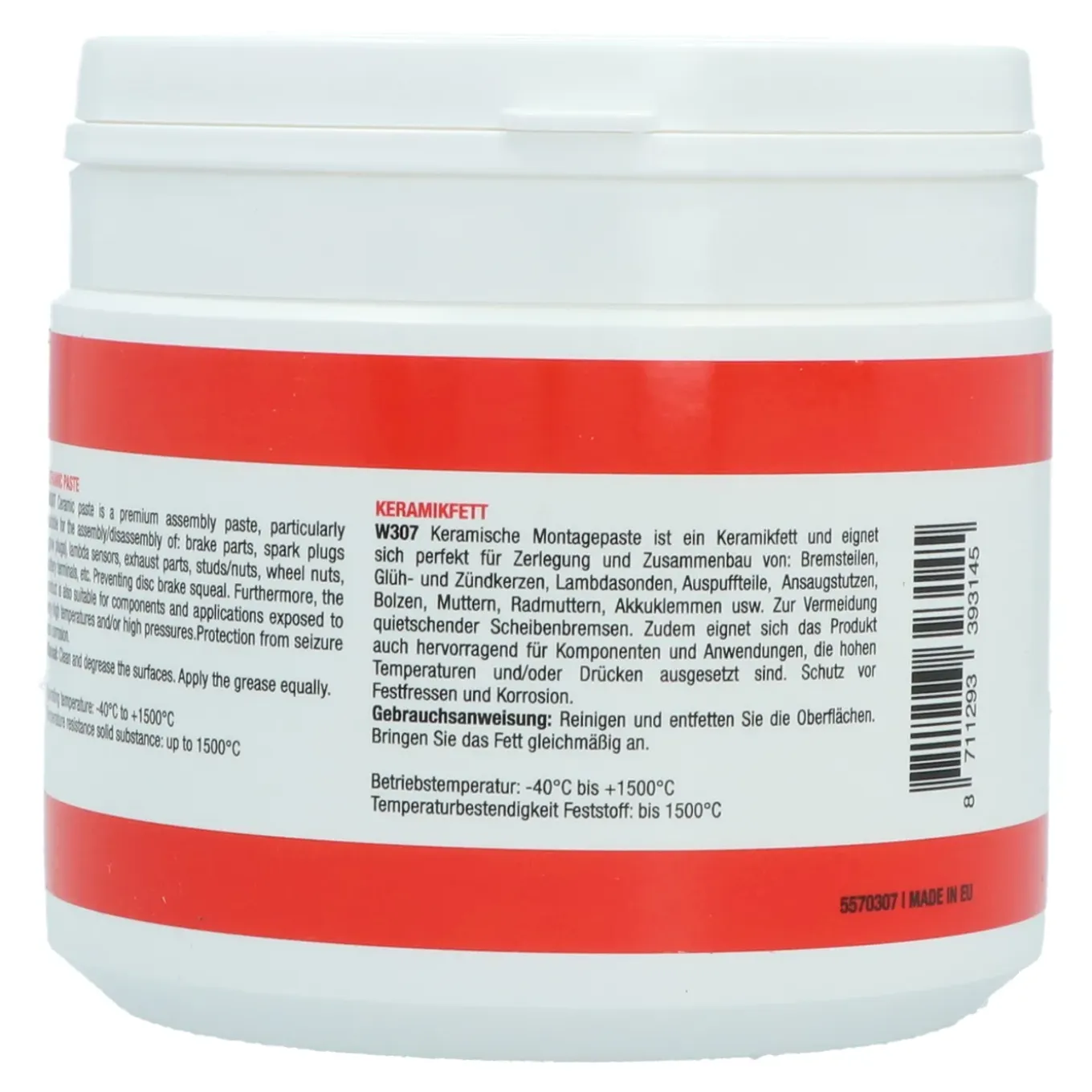 Womi W307 Keramisch Vet Wit 500g