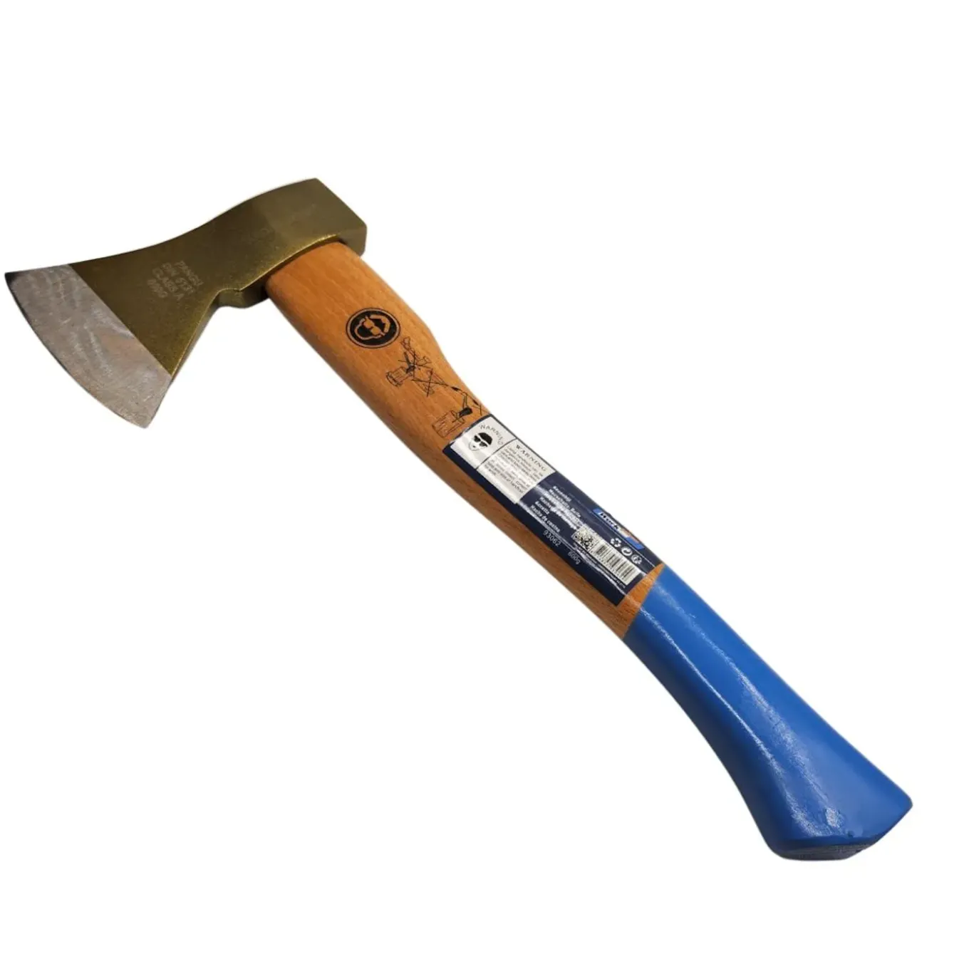 Work Plus Bijl - Houtbijl - Handbijl - Keukenbijl - 600 Gram (w-93062)