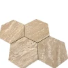 Workshop - Mozaïek - Kitkat Travertin Bull Nose - Beige - 30x30 Cm - 0,09 M²