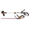 Worx accu grastrimmer WG163 + heggenschaar WG260E.9 20V (Inclusief accu + lader)