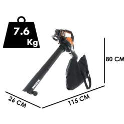 Worx Accu 3-in-1 Bladblazer WG583E.9- 40V- excl. Accu & Lader
