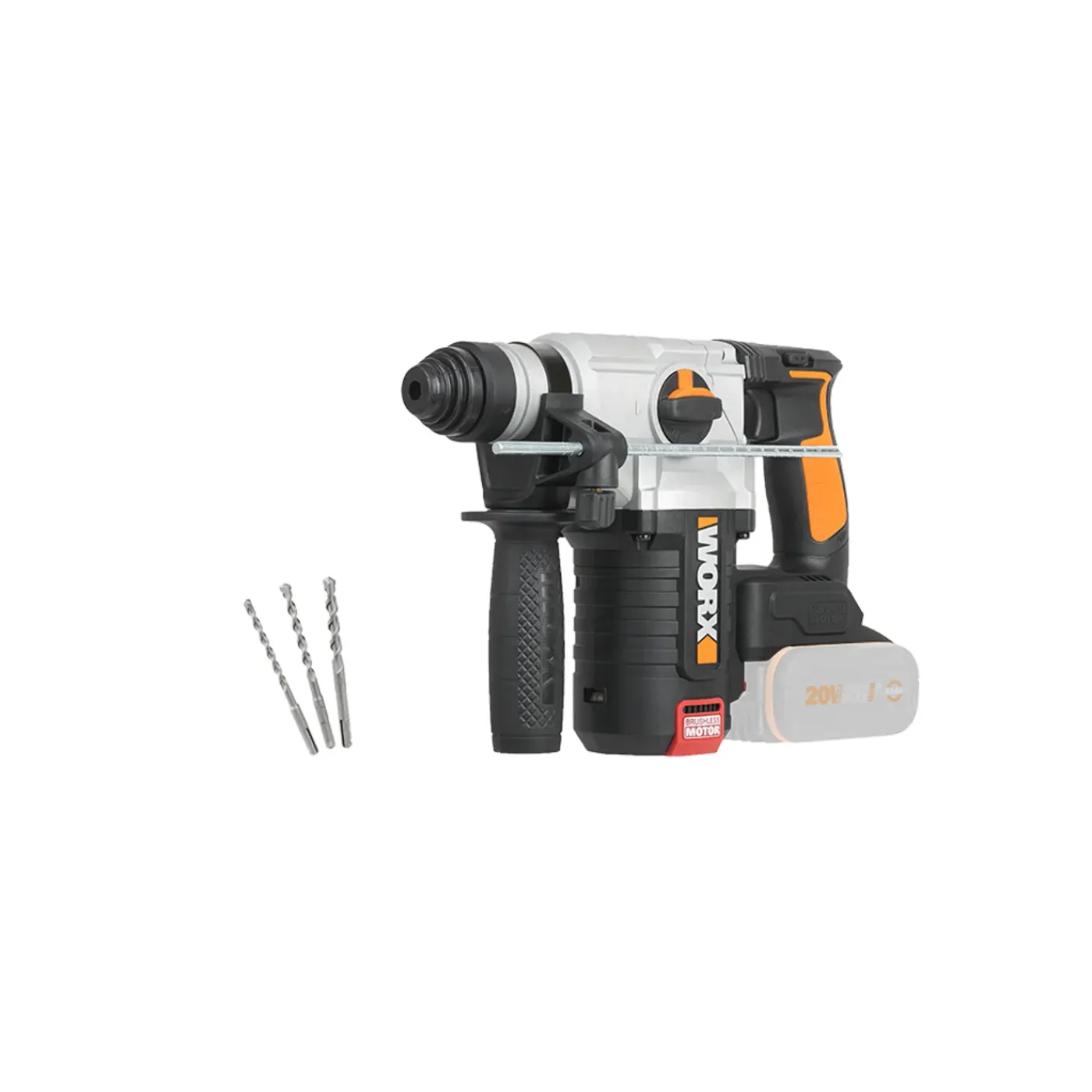 Worx - Boorhamer - WX380.9 - Accu - 20V - 2,2 J
