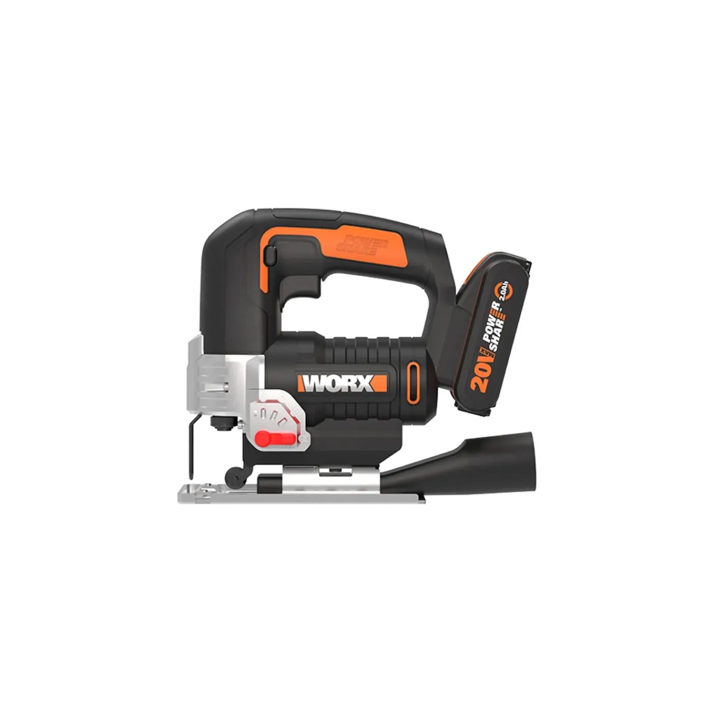 Worx Decoupeerzaag WX543 - 20V Accu (zonder accu) - Pendelfunctie - Variabele snelheid