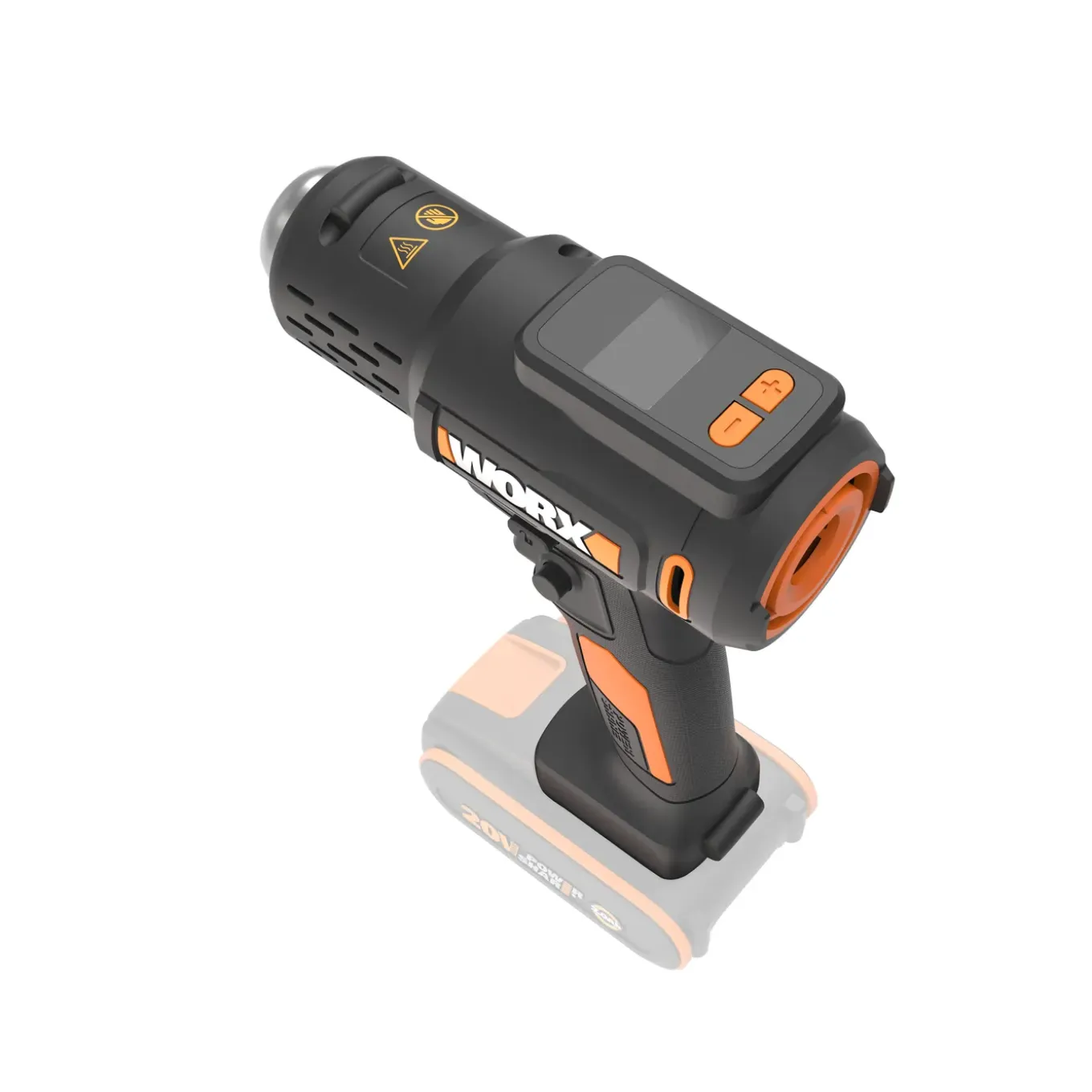 Worx Heteluchtpistool WX015.9 - Draadloos 20V - Max. 600°C - Instelbare Constante Temperatuur
