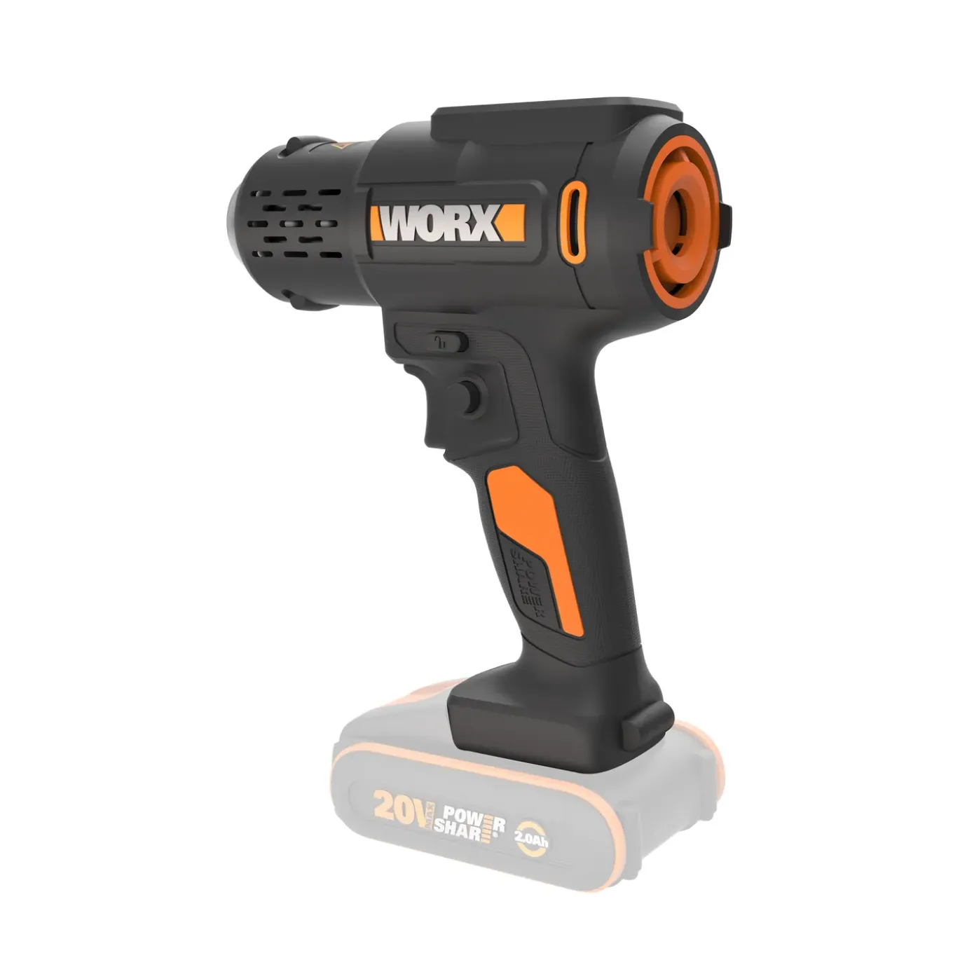 Worx Heteluchtpistool WX015.9 - Draadloos 20V - Max. 600°C - Instelbare Constante Temperatuur