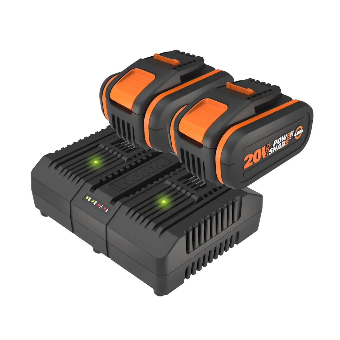 Worx Kit Batterij + Lader PowerShare WA3611 - Lithium-Ion - 20V - 4,0Ah - Voor Elektrisch Gereedschap