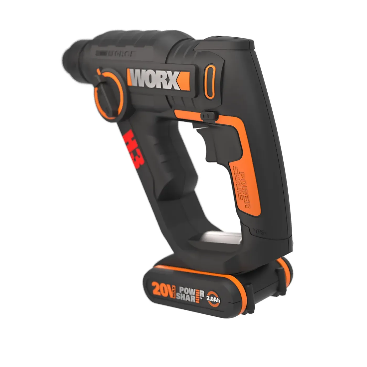 Worx - Klopboorhamer - WX390.9 - Accu - 20V - 1,2 J