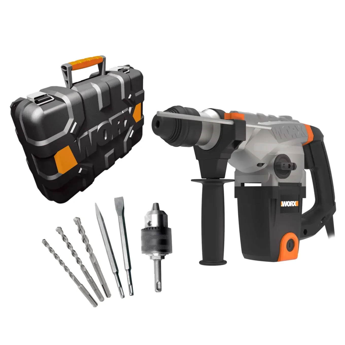 Worx - Klopboorhamer - WX333 - Gesnoerd - 230V - 5,0 J - SDS-Plus