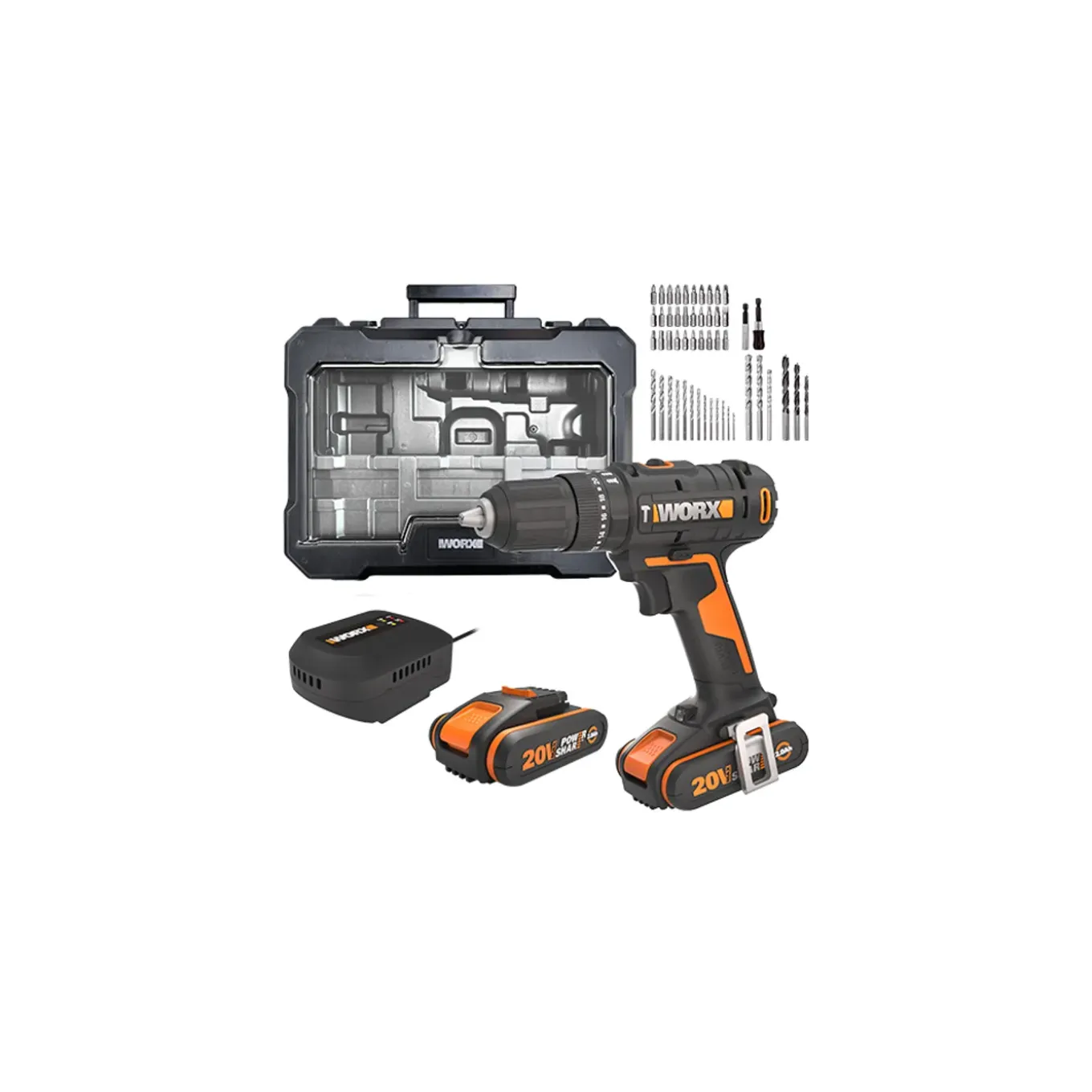 Worx Klopboormachine WX370.2 - 20V - (2x 1,5Ah)