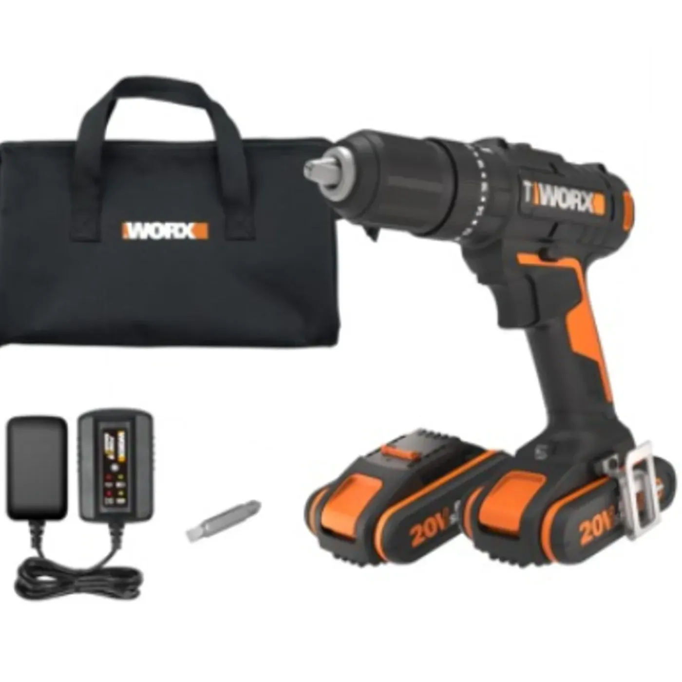 Worx Klopboormachine WX370.1 - 20V - 2x2,0Ah Accu - Snelspanboorhouder