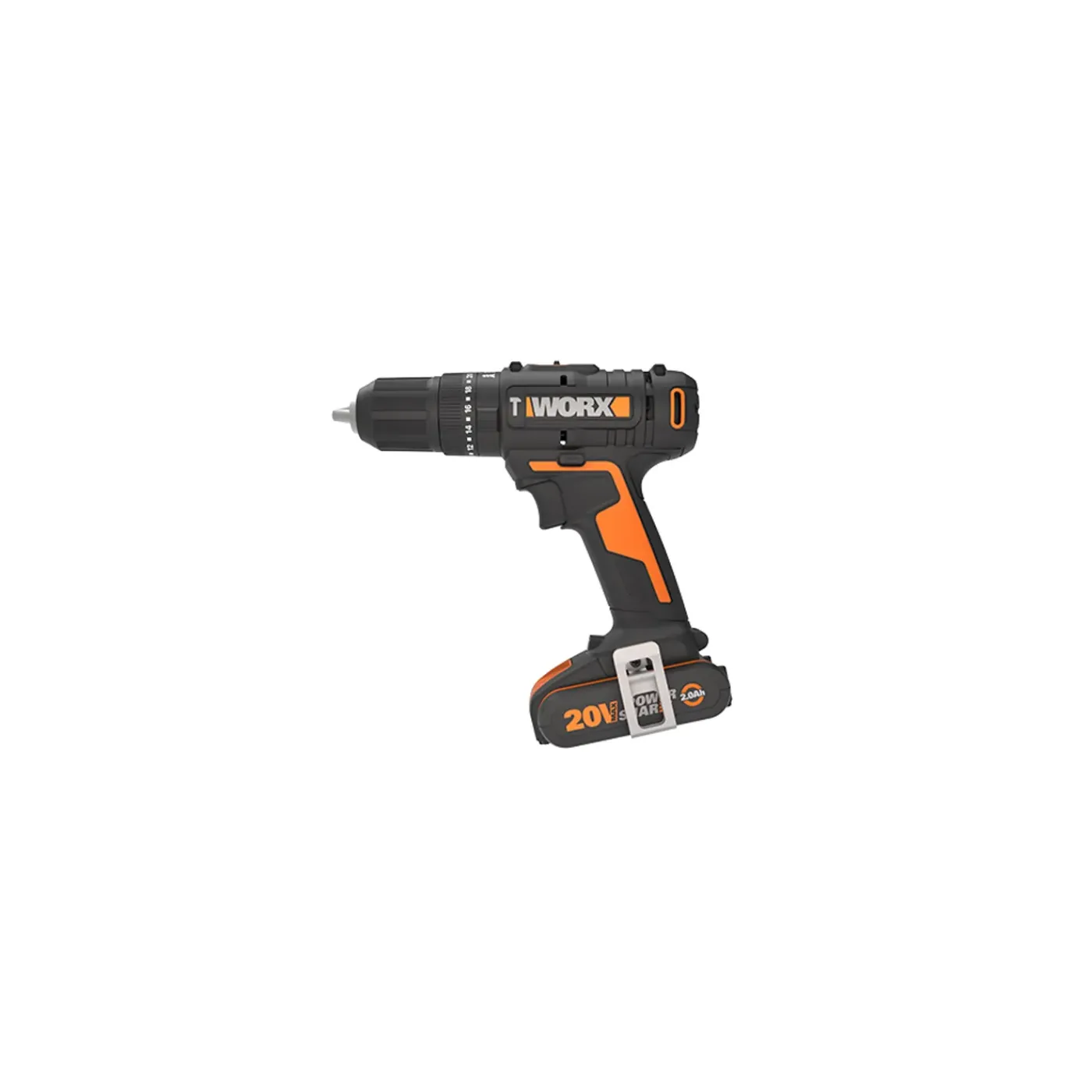 Worx Klopboormachine WX370.1 - 20V - 2x2,0Ah Accu - Snelspanboorhouder