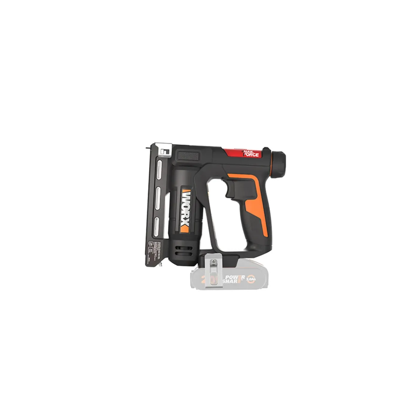 Worx Nietmachine WX843.9 - 20V Accu - Elektrisch - Maximale spijkerlengte 15mm