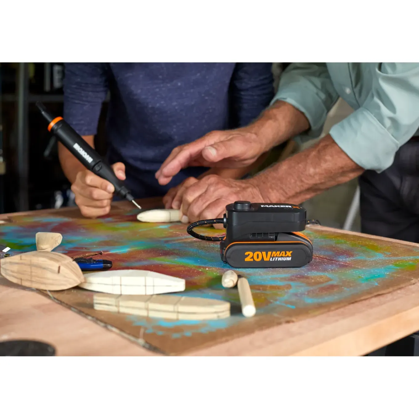 Worx roterende multitool MakerX WX739 20V - Met accu