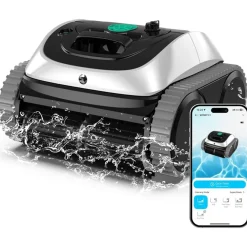 WYBOT - Draadloze Zwembadrobot - Osprey 800 - Wit - Autonomie 150 Min - 180 Micron - Pvc-borstel