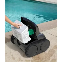 WYBOT - Draadloze Zwembadrobot - C1 - Zwart/grijs - Batterij 150 Min - 39x36x26 Cm
