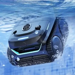 Wybot - Draadloze Zwembadrobot - C2 - Zwart - Dubbele Filtratie - Autonomie 180 Min - 36x36x24 Cm