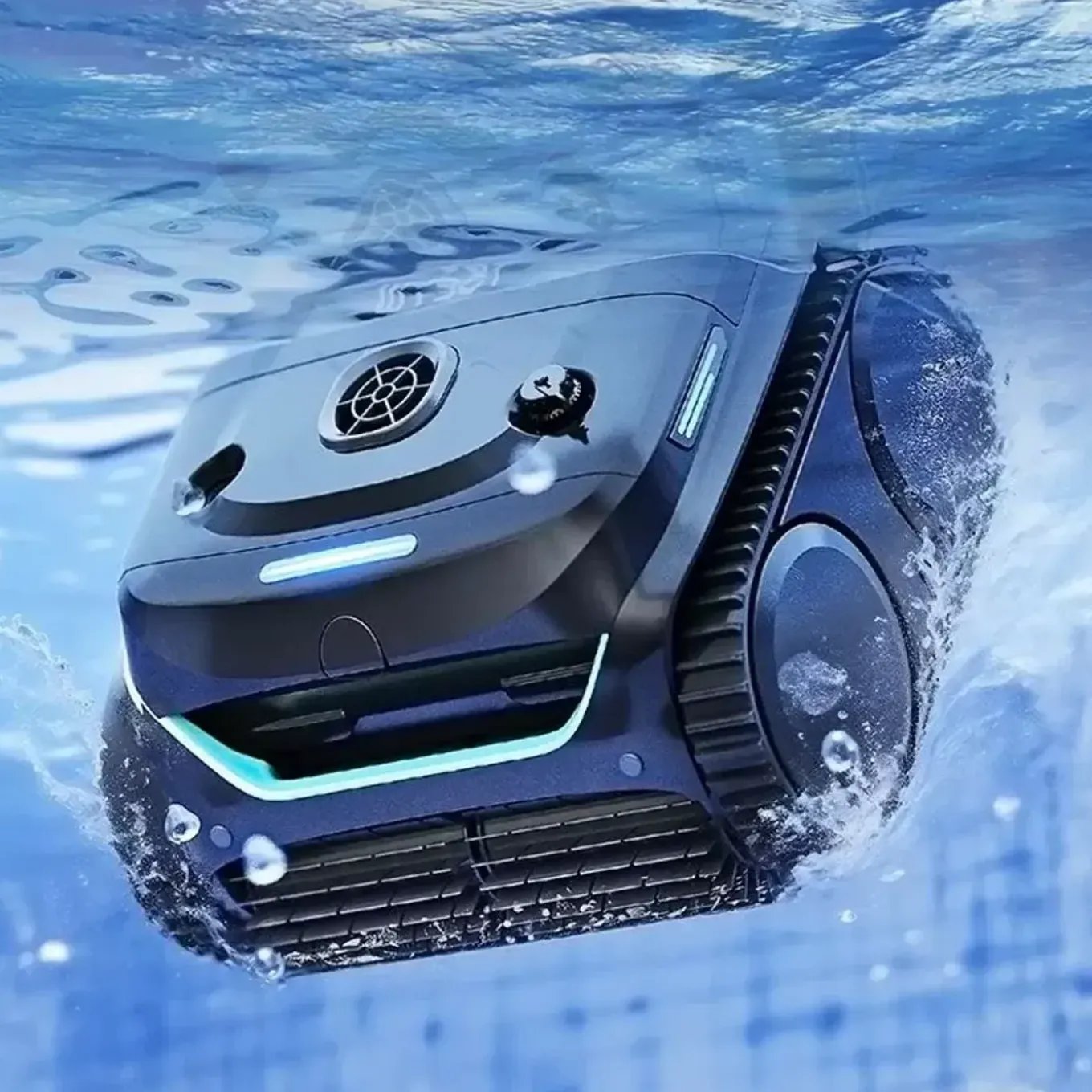 Wybot - Draadloze Zwembadrobot - C2 - Zwart - Dubbele Filtratie - Autonomie 180 Min - 36x36x24 Cm