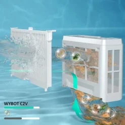 Wybot - Draadloze Zwembadrobot - C2 Vision - Zwart - Smart Vision, 8 Modi, 180 Min