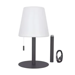 Xanlite draadloze tafellamp grijs ⌀16cm USB