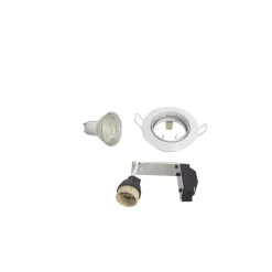 Xanlite inbouwspot geborsteld staal GU10 5W 5 stuks