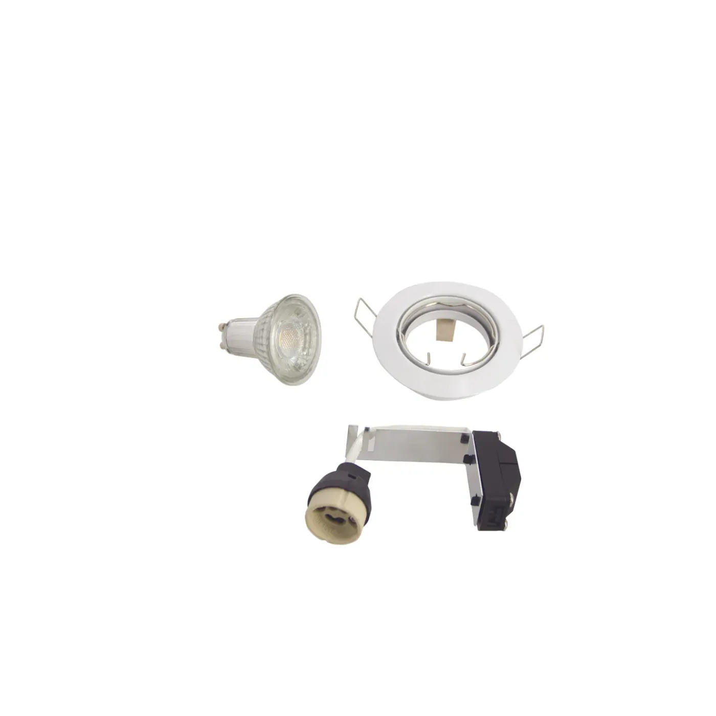 Xanlite inbouwspot geborsteld staal GU10 5W 5 stuks