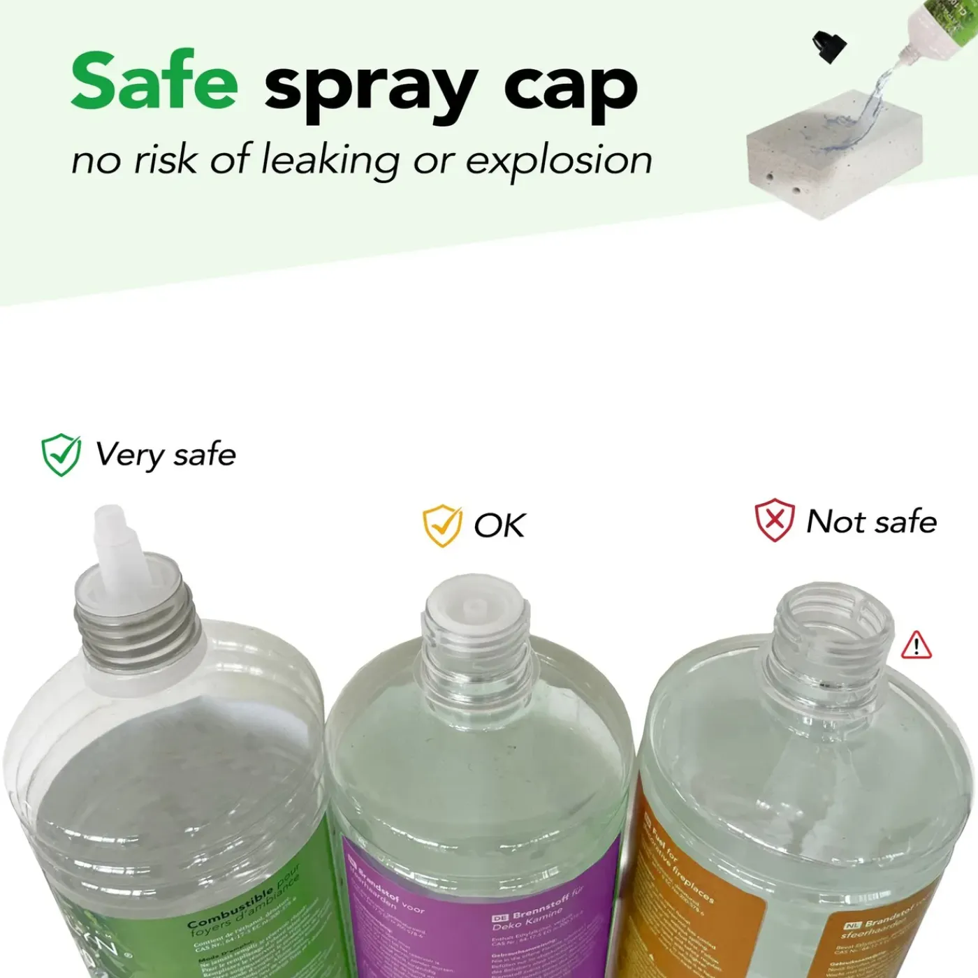 Xaralyn Bio-ethanol Cl100 (6 X 1 Liter) - 100% Zuivere Bio Ethanol - Mooie Gele Vlam - Zonder Toegev