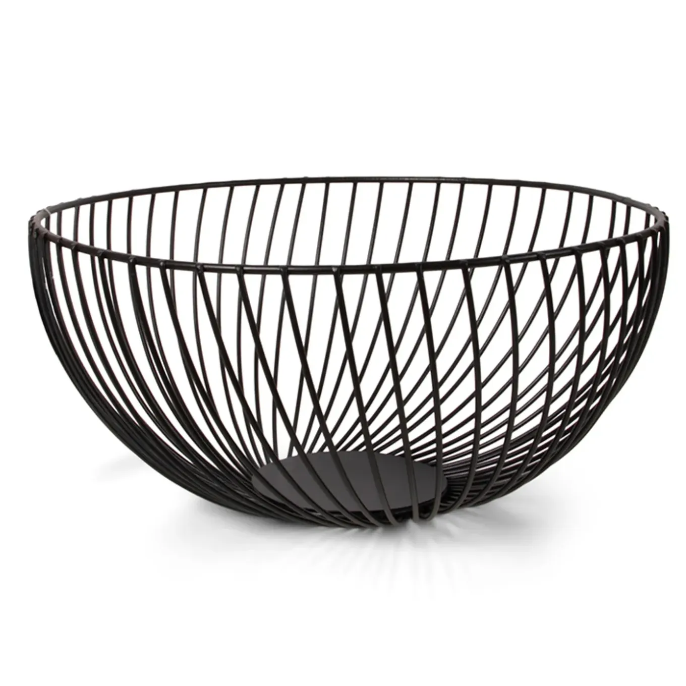 Xemm Design Fruitmand - Draadmand - ∅25 X 12.5 Cm - Zwart