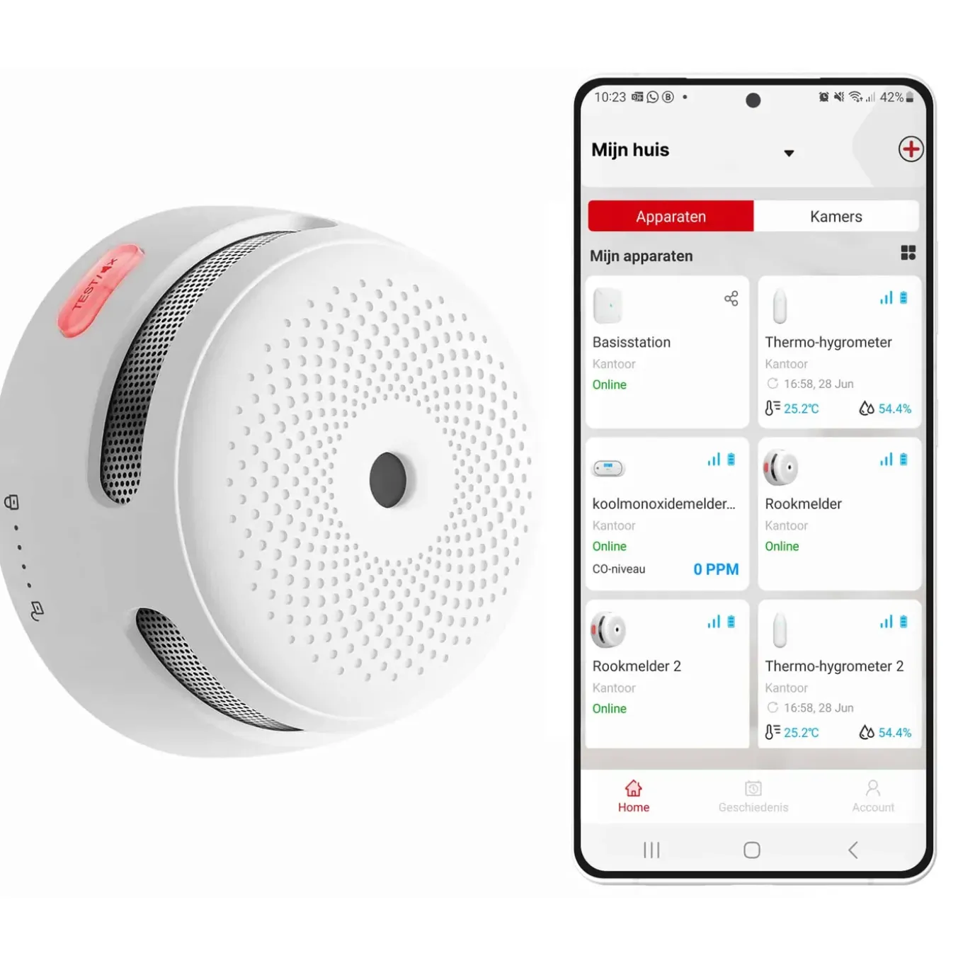 X-sense Link+ Pro Slimme Rookmelder Bundel Met Gateway - Wifi - 5 Melders