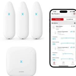 X-Sense Smart Hygrometer Bundel - 3 Temperatuur- En Luchtvochtigheidmeters Met Wifi