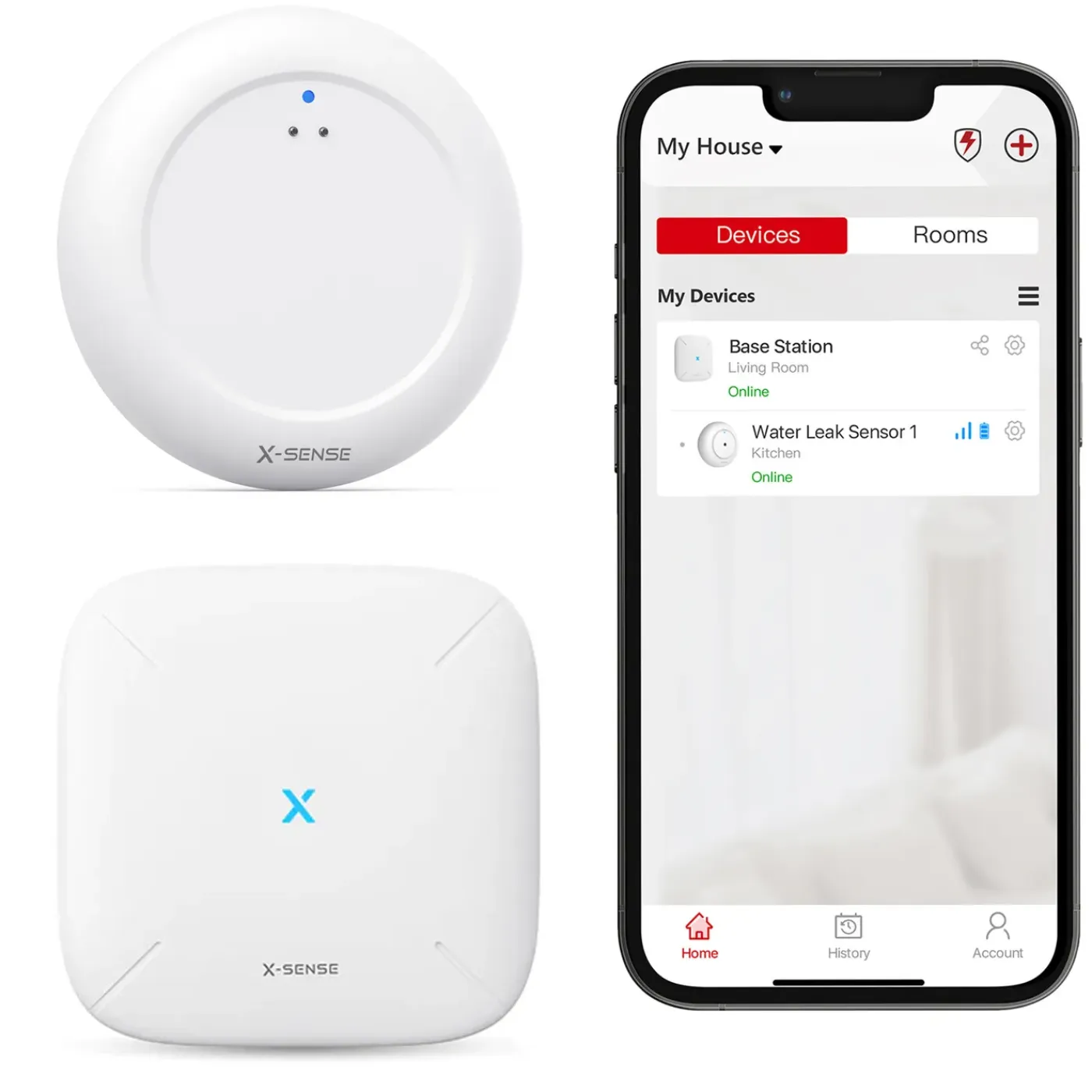 X-Sense Sws0a Slimme Watermelder Bundel Met Wifi - Lekdetectie