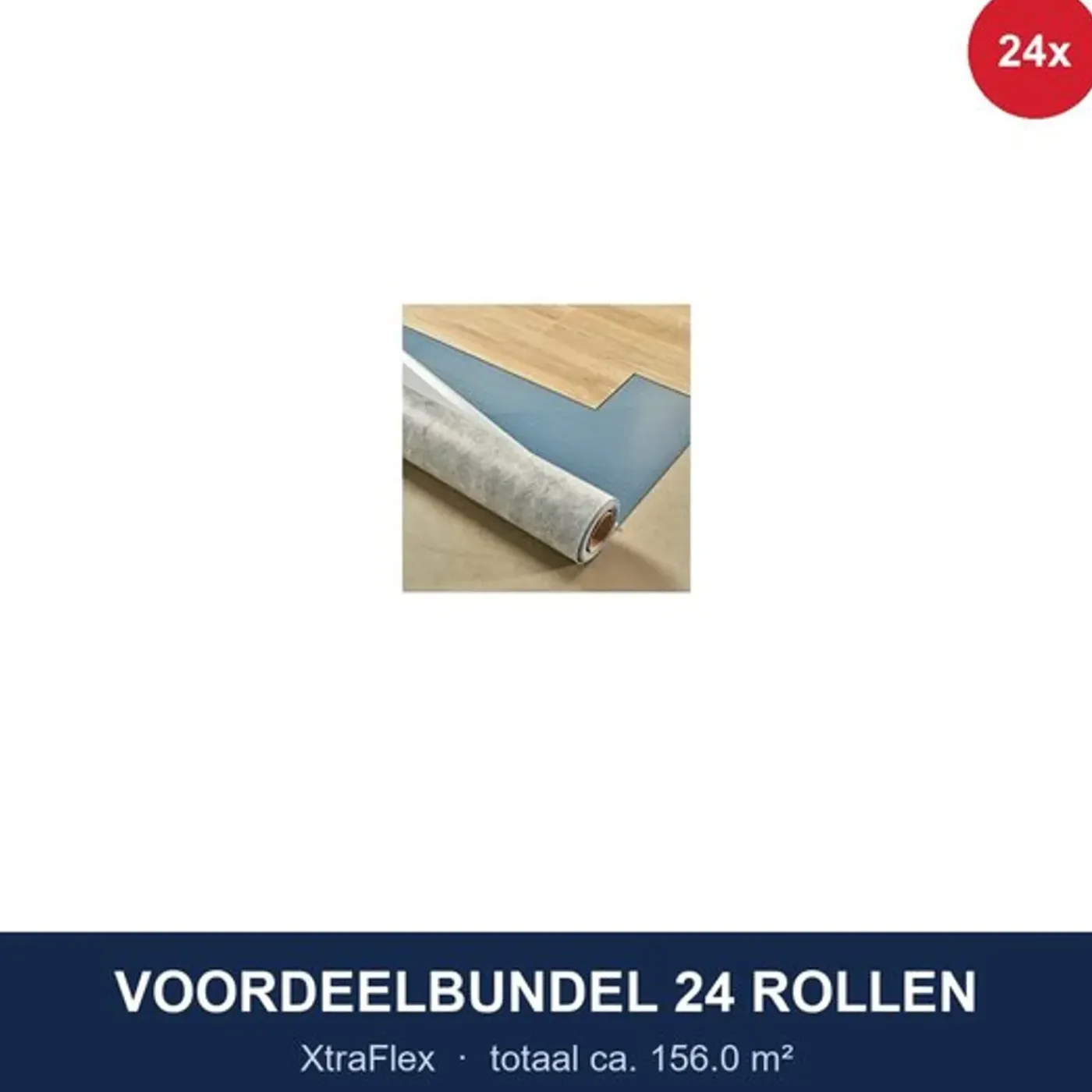 XtraFlex Voordeelbundel 24 Rollen Ondervloer 156 M²