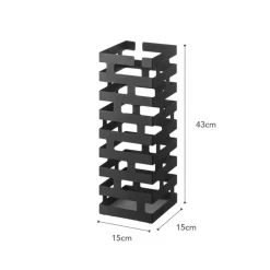 Yamazaki Brick Paraplubak Vierkant - Zwart