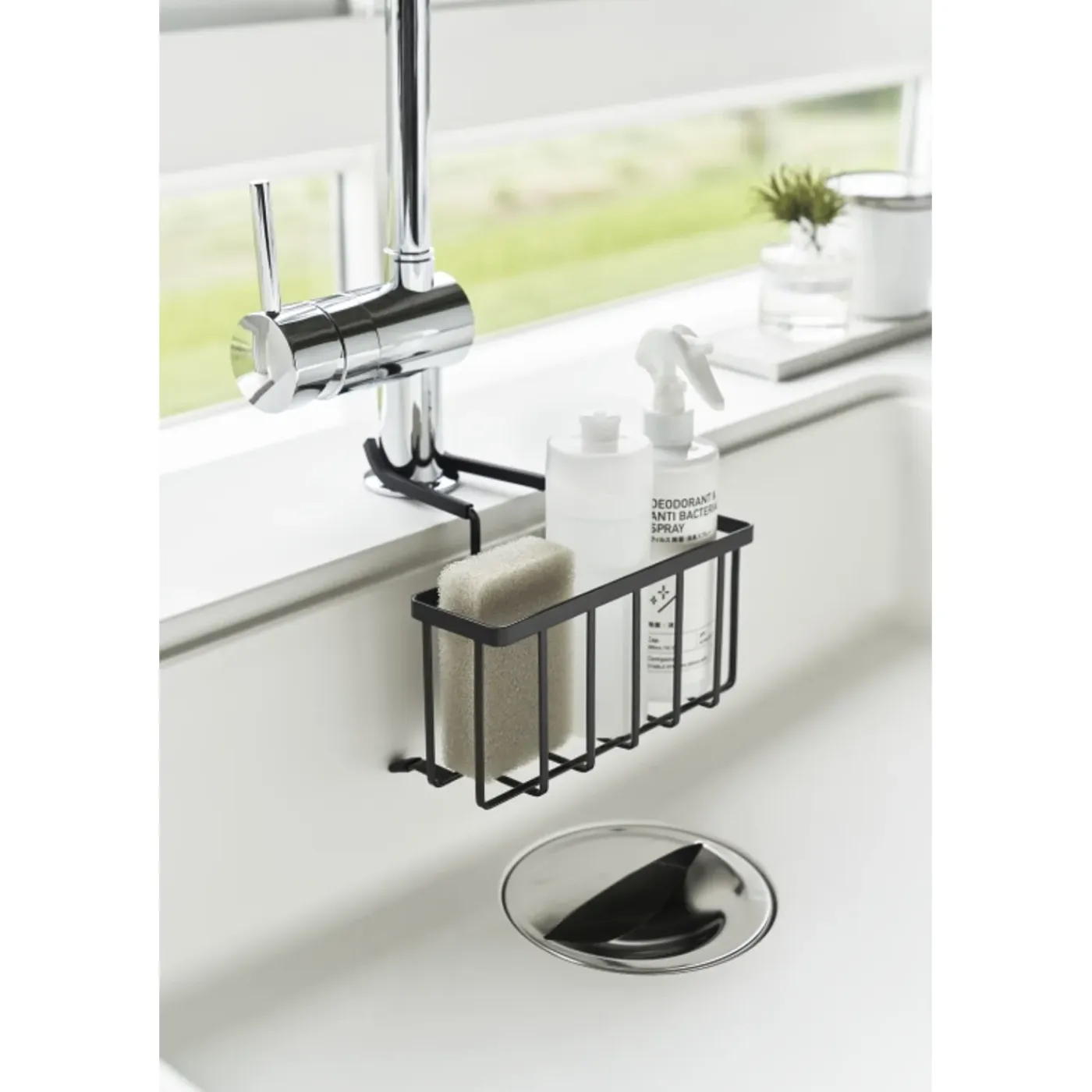 Yamazaki Tower Gootsteenorganizer Hangend - Zwart