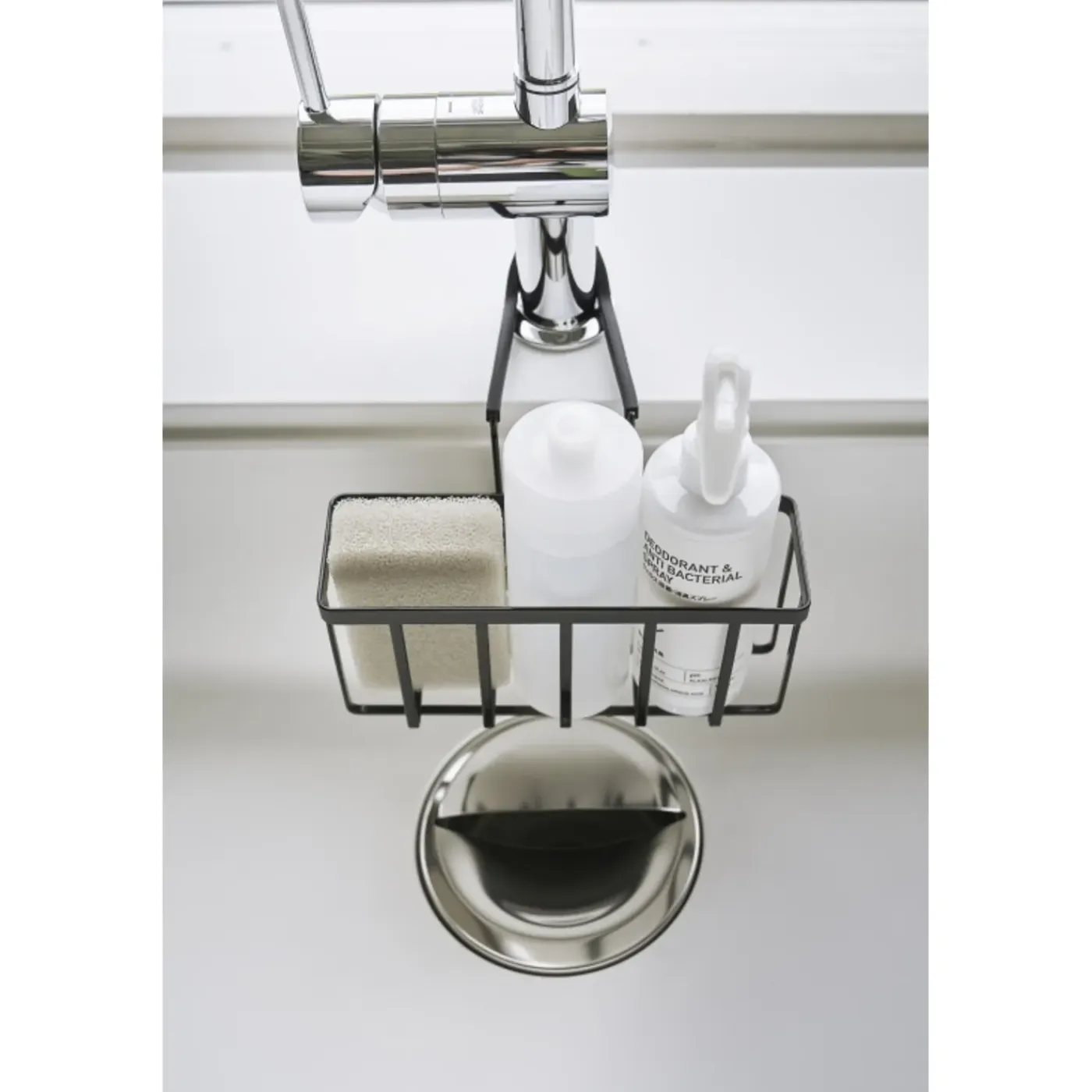 Yamazaki Tower Gootsteenorganizer Hangend - Zwart