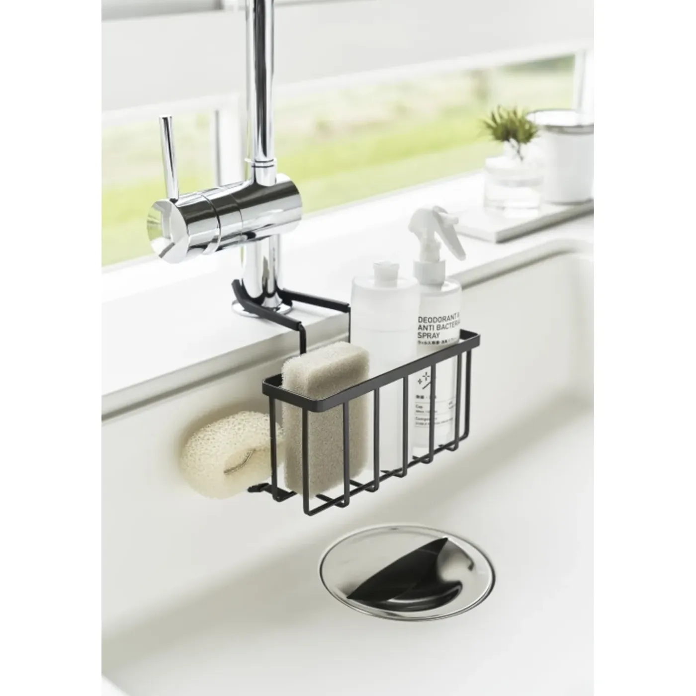 Yamazaki Tower Gootsteenorganizer Hangend - Zwart