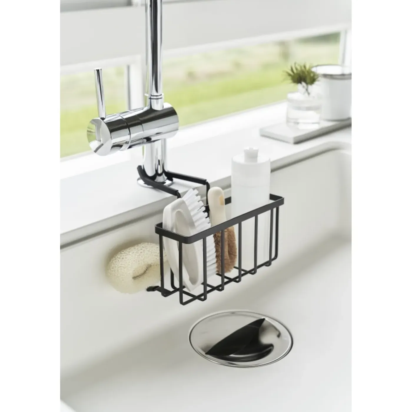 Yamazaki Tower Gootsteenorganizer Hangend - Zwart